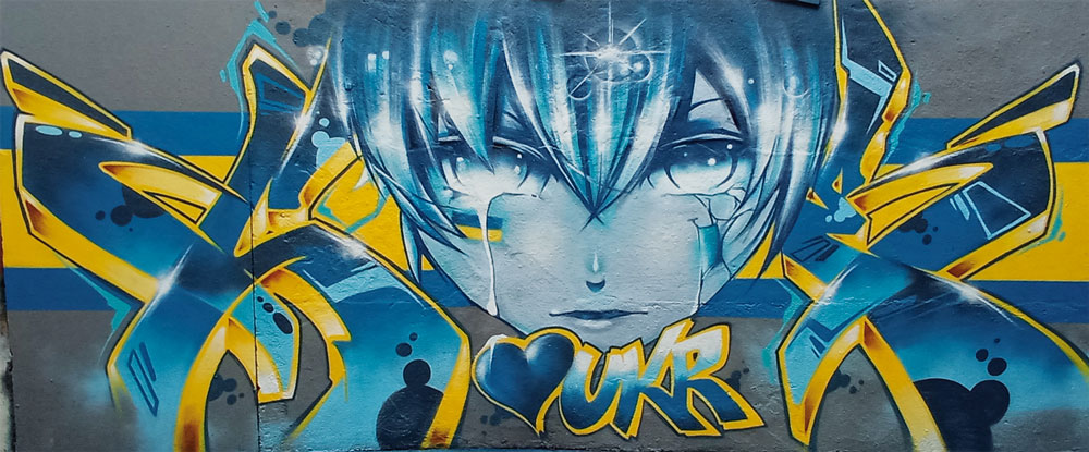 Fresque street art graffiti ukraine