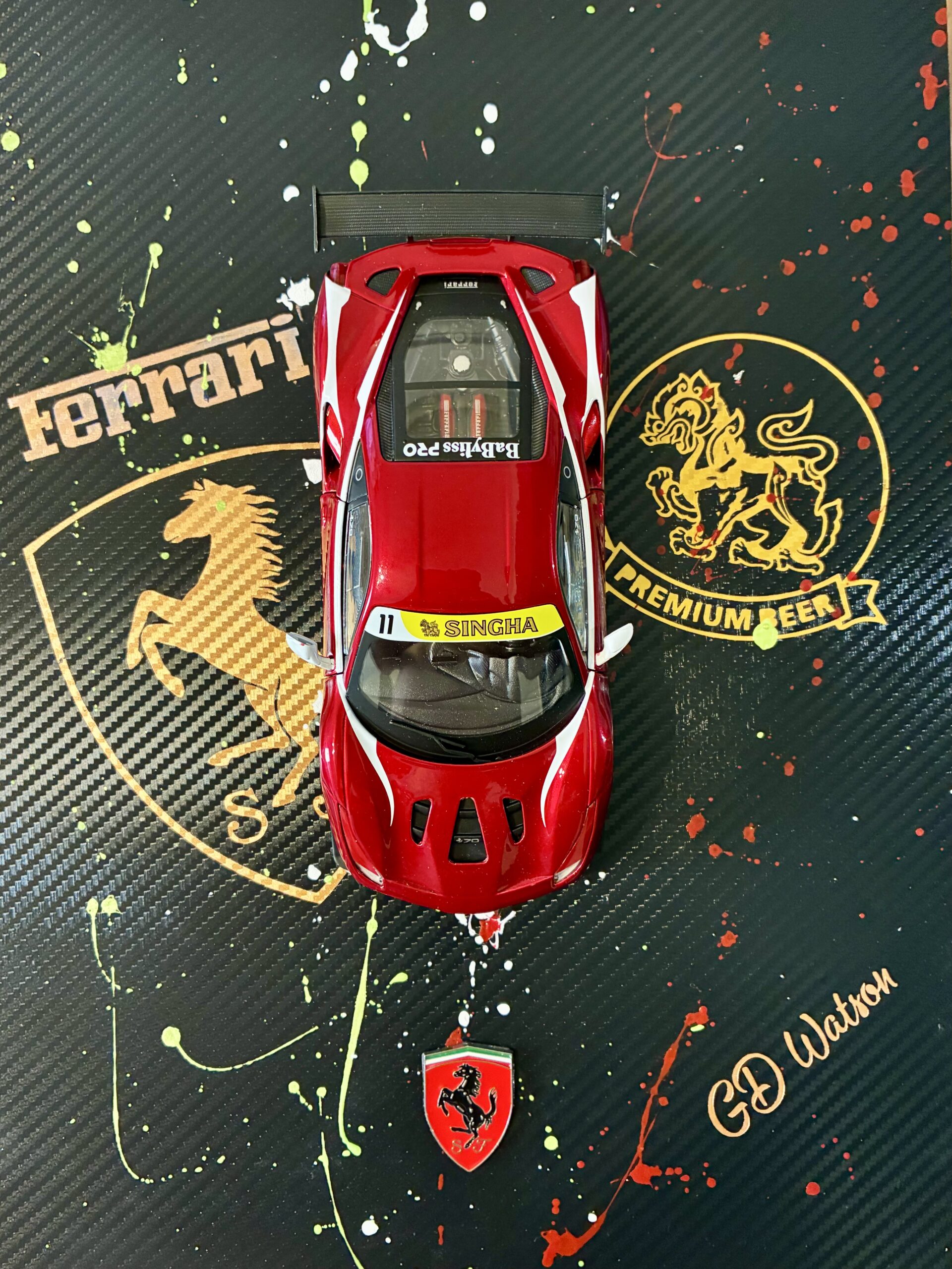 tableau voiture miniature
